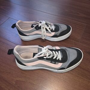 Vans Gray and Pink Sneakers